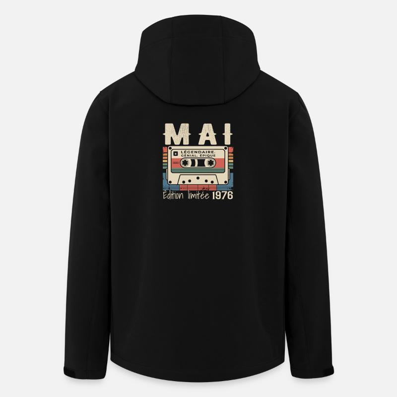 Mai 1976 - Veste softshell homme en polyester recyclé Stanley/Stella - noir