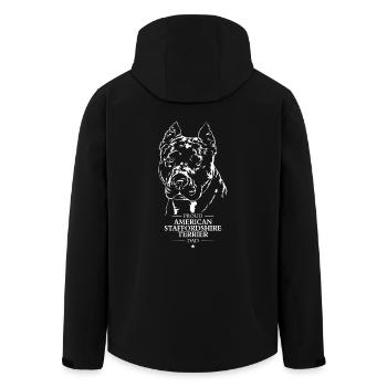 American Staffordshire Terrier Dad Dogs Wilsigns - Veste softshell homme en polyester recyclé Stanley/Stella - noir - Dos - AI Model Male 185 light (185cm)