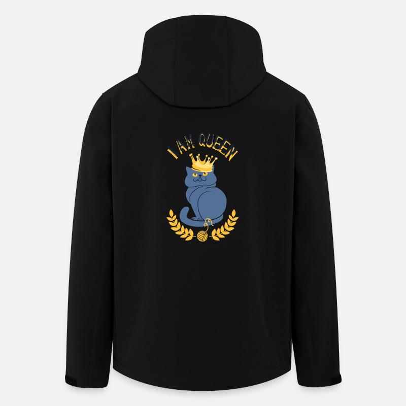 Katze - Recycelte Männer Softshell-Jacke von Stanley/Stella - Schwarz