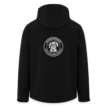 Rauhaardackel Jagdgebrauchshund Hunde Wilsigns - Recycelte Männer Softshell-Jacke von Stanley/Stella - Schwarz - Hinten - AI Model Male 185 light (185cm)