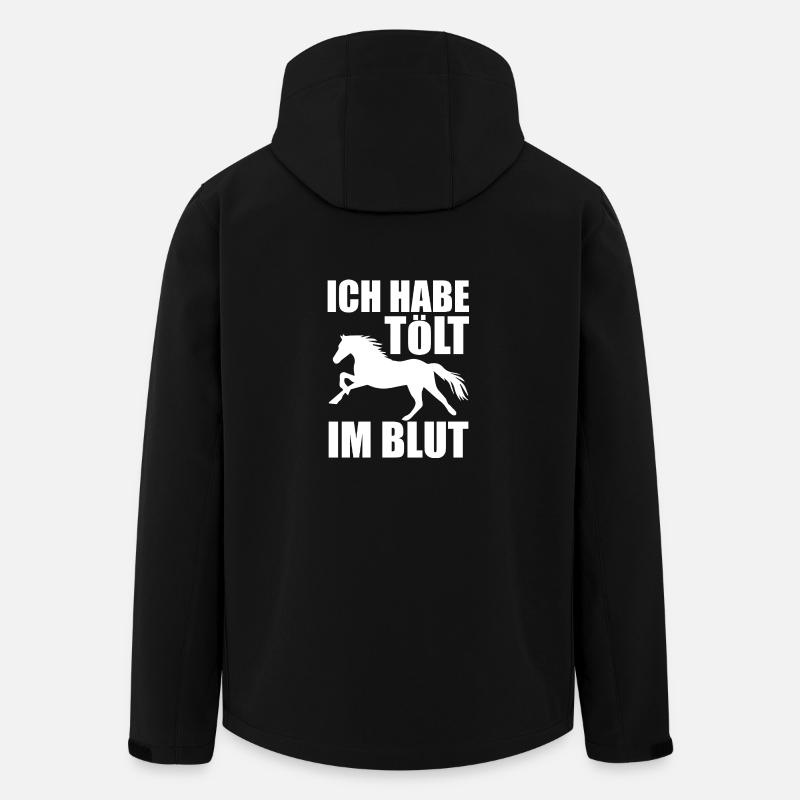 Isländer Islandpferd Islandpferde Geschenk - Recycelte Männer Softshell-Jacke von Stanley/Stella - Schwarz