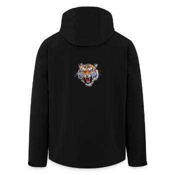 tigre tg835 - Veste softshell homme en polyester recyclé Stanley/Stella - noir - Dos - AI Model Male 185 light (185cm)