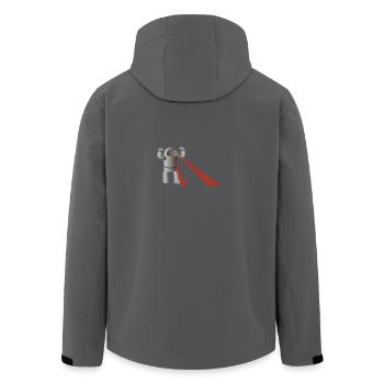 Roboter - Recycelte Männer Softshell-Jacke von Stanley/Stella - Schwarz - Hinten - AI Model Male 185 light (185cm)