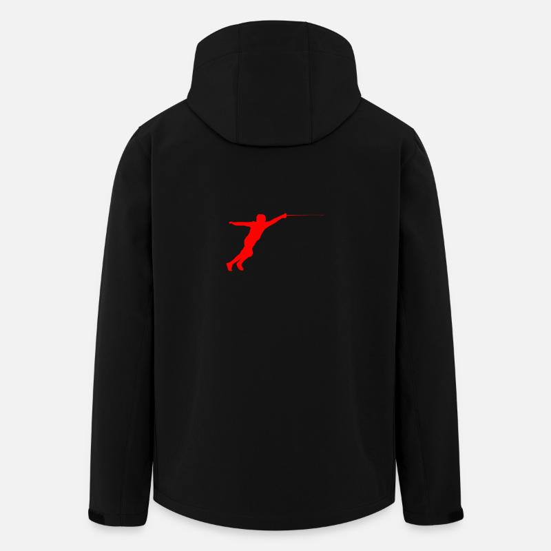 Escrime Escrime Silhouette - Veste softshell homme en polyester recyclé Stanley/Stella - noir