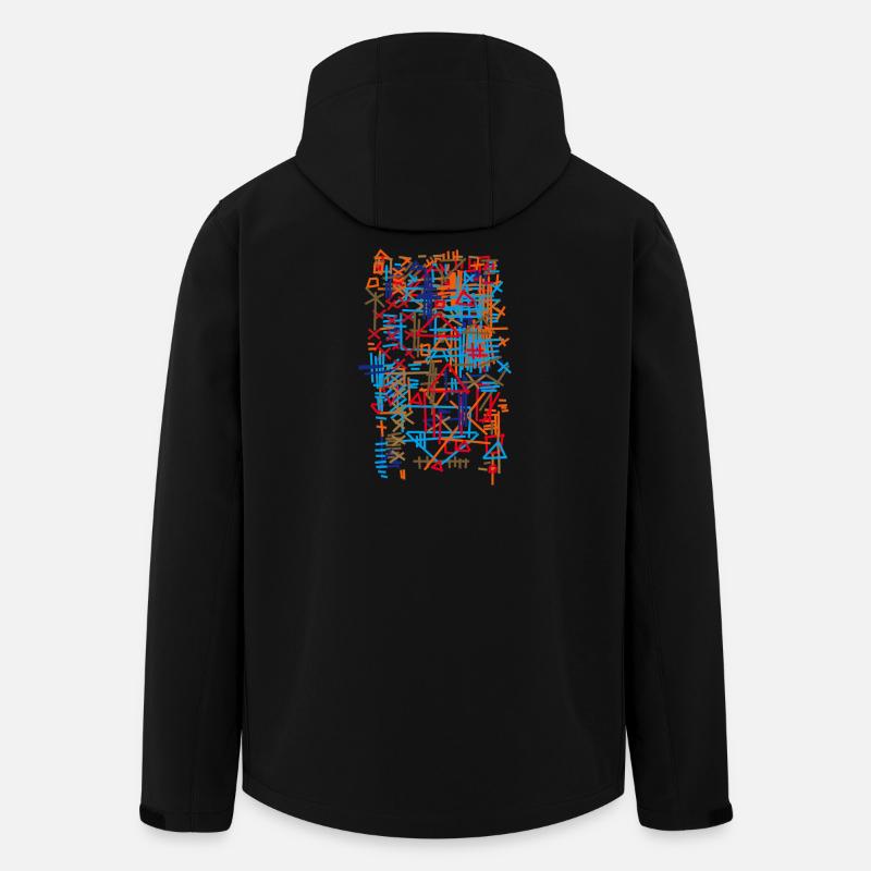 Teppich Abstrakt / Muster - Bauhaus - Recycelte Männer Softshell-Jacke von Stanley/Stella - Schwarz