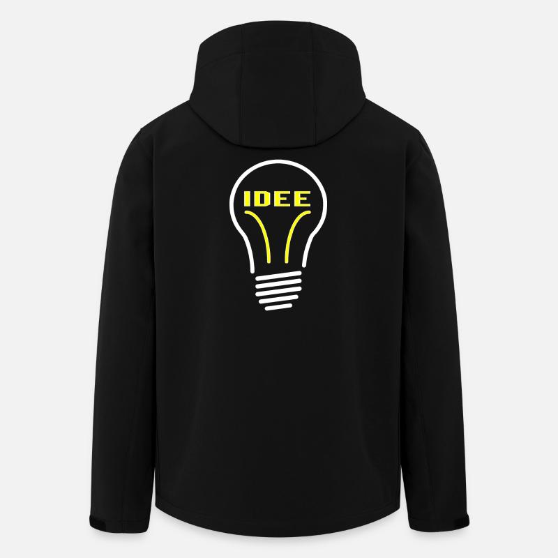 Glühbirne Idee - Recycelte Männer Softshell-Jacke von Stanley/Stella - Schwarz