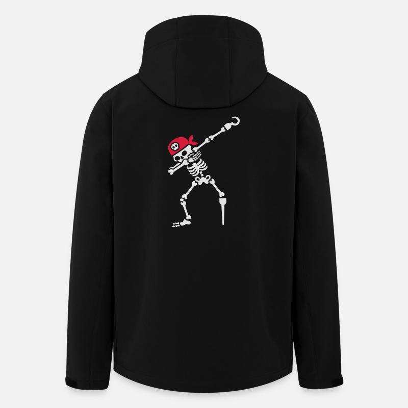 Dab / dabbing skeleton pirate - Veste softshell homme en polyester recyclé Stanley/Stella - noir