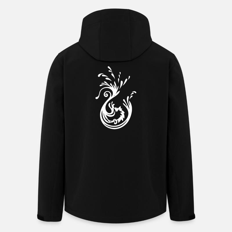 Schwan - Recycelte Männer Softshell-Jacke von Stanley/Stella - Schwarz