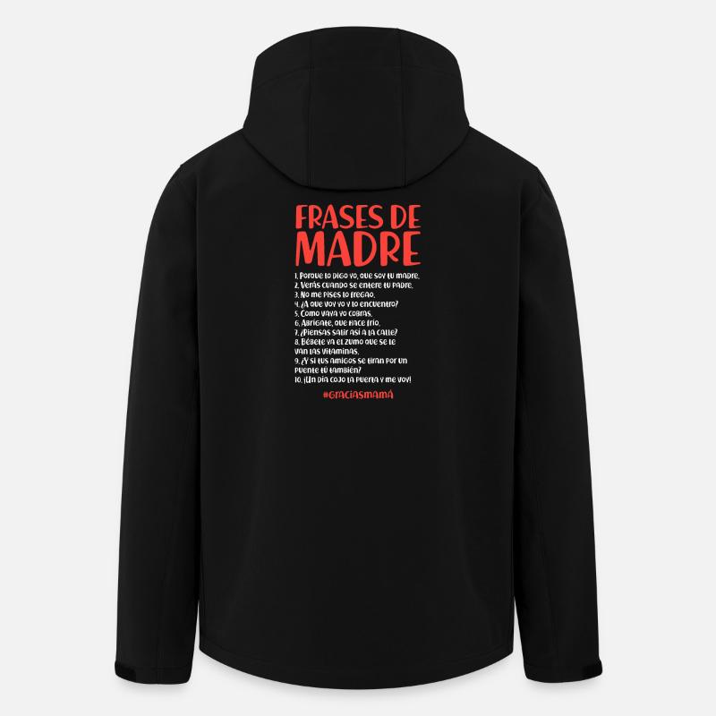 Citations de la mère (sombre) - Veste softshell homme en polyester recyclé Stanley/Stella - noir