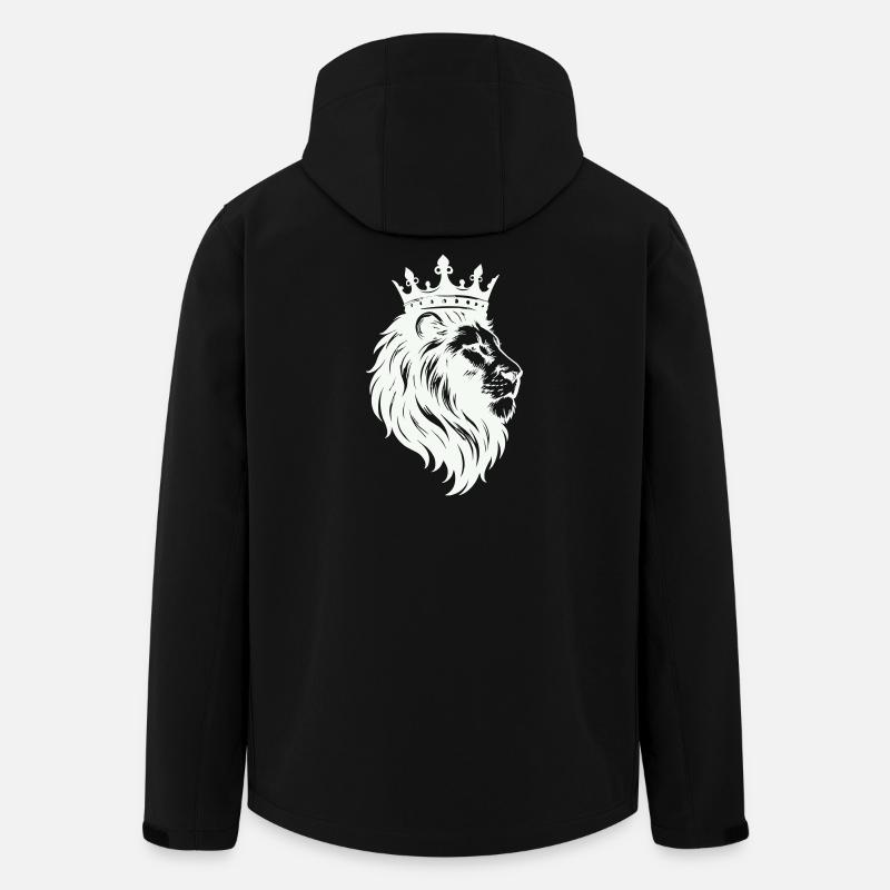Löwe König Krone - Men’s Recycled Softshell Jacket by Stanley/Stella - black