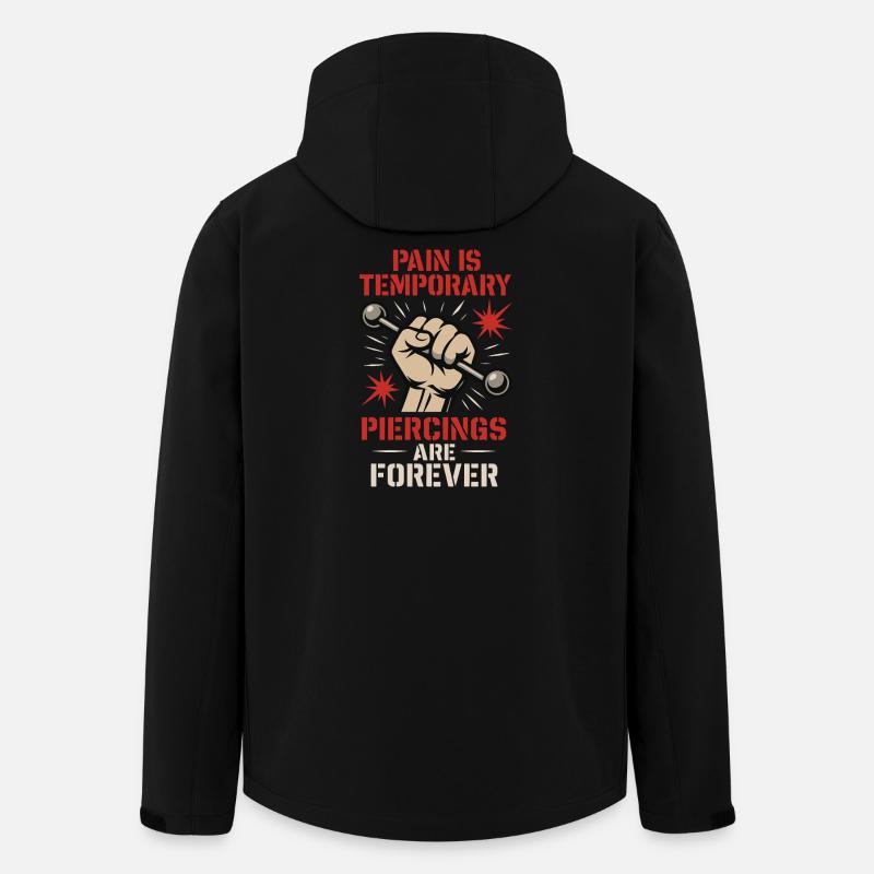 Piercing Addict Body Mod Enthusiast - Recycelte Männer Softshell-Jacke von Stanley/Stella - Schwarz