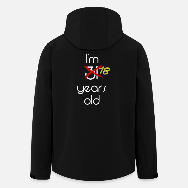 Célébration des 31 ans Style graphique - Veste softshell homme en polyester recyclé Stanley/Stella - noir