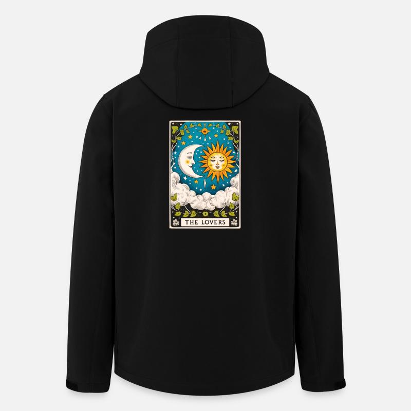 Lovers Tarot Sun Moon - Men’s Recycled Softshell Jacket by Stanley/Stella - black