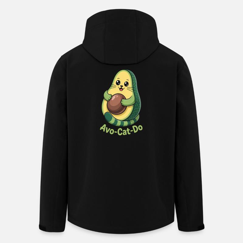 Avo-Cat-Do - T-shirt Avocat Chat Drôle - Veste softshell homme en polyester recyclé Stanley/Stella - noir