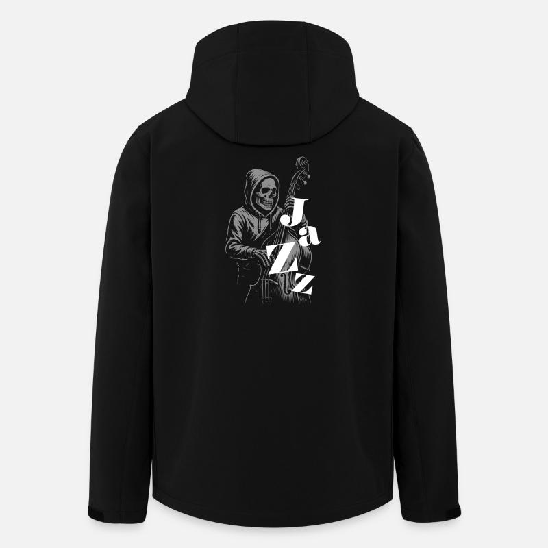 Jazz-Skelett-Serenade - Recycelte Männer Softshell-Jacke von Stanley/Stella - Schwarz