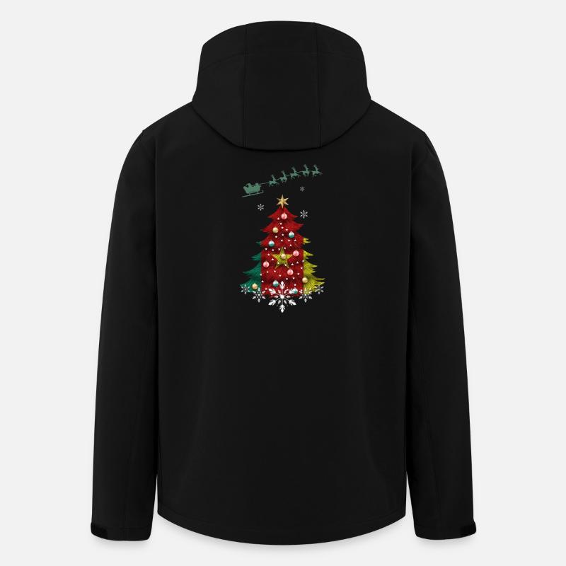 Weihnachtsbaum mit kamerunischer Flagge - Recycelte Männer Softshell-Jacke von Stanley/Stella - Schwarz