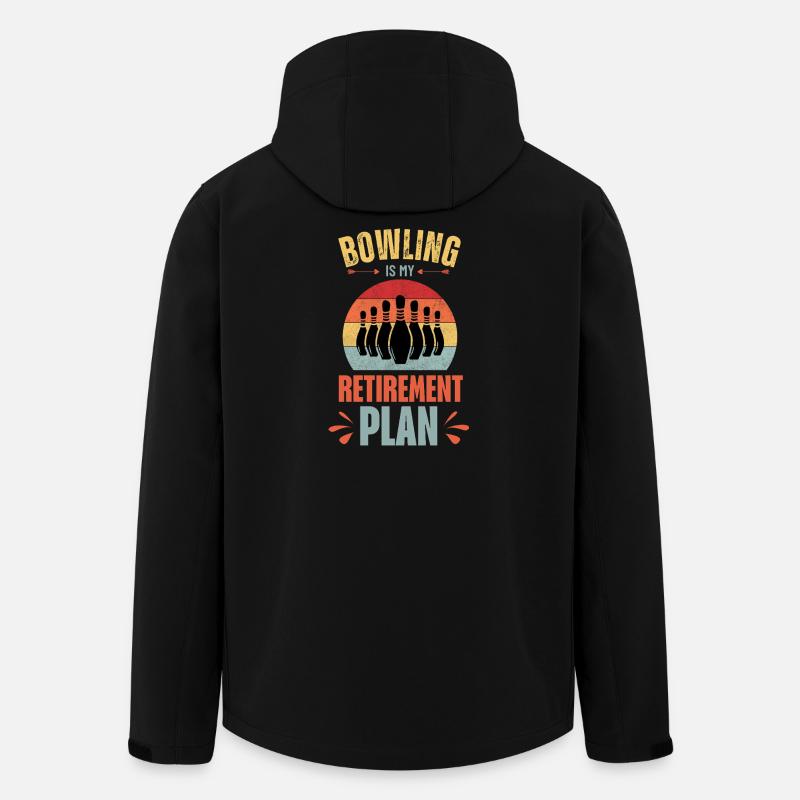 Bowling ist mein Altersvorsorgeplan - Recycelte Männer Softshell-Jacke von Stanley/Stella - Schwarz