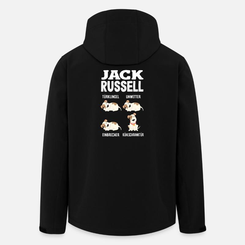 Lustiges Jack Russell Besitzer Geschenk - Recycelte Männer Softshell-Jacke von Stanley/Stella - Schwarz