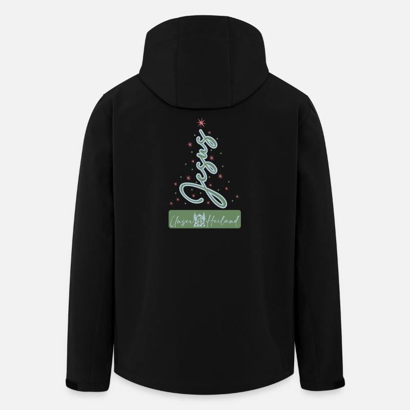 Unser Heiland – Weihnachtsschrift - Recycelte Männer Softshell-Jacke von Stanley/Stella - Schwarz