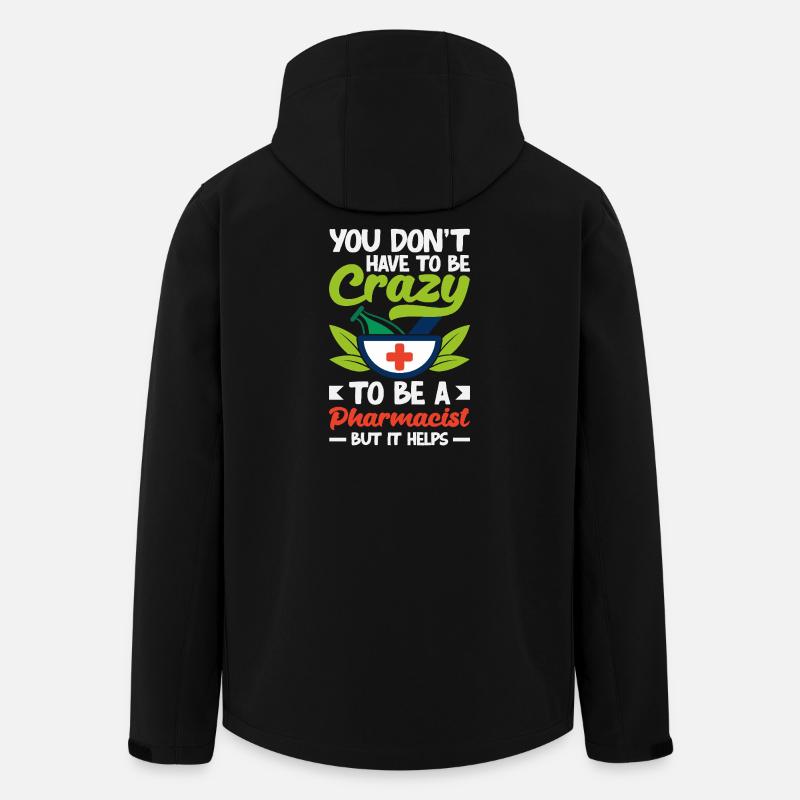 Pharmacien Technicien Pharmaceutique - Veste softshell homme en polyester recyclé Stanley/Stella - noir