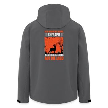 Hunter Gifts Hunting Hunting Hunter Exam Passed - Men’s Recycled Softshell Jacket by Stanley/Stella - black - Back - AI Model Male 185 light (185cm)