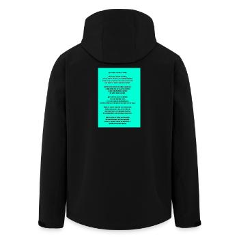 Bonheur à la maison sous des lumières douces - Veste softshell homme en polyester recyclé Stanley/Stella - noir - Dos - AI Model Male 185 light (185cm)