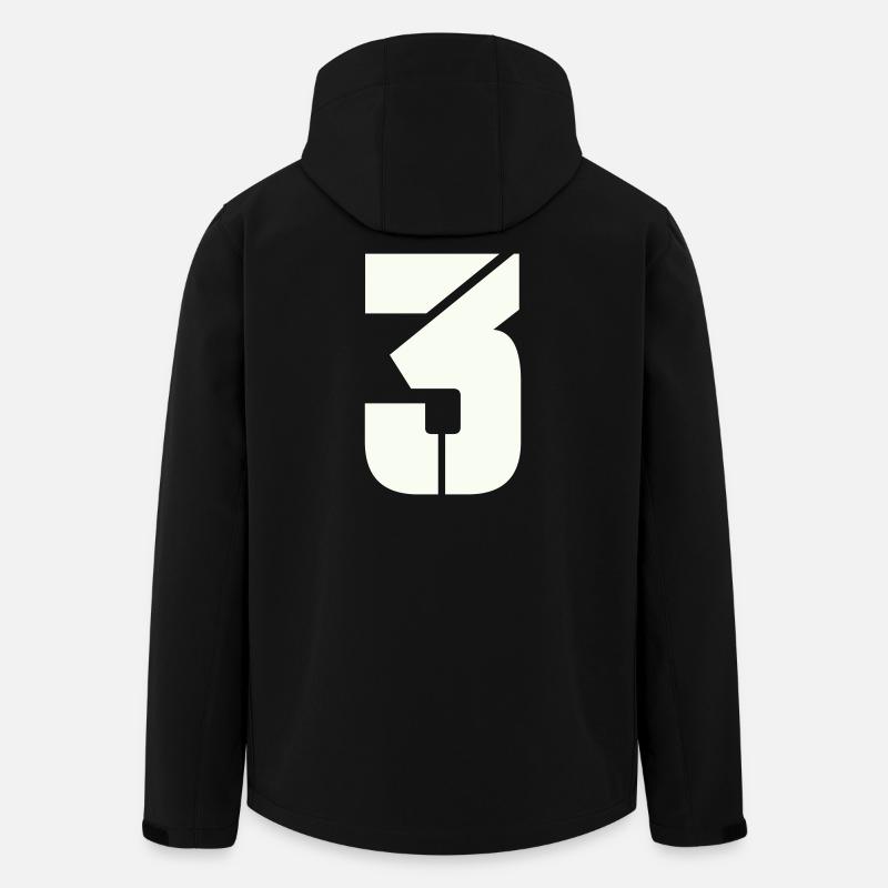3 - Recycelte Männer Softshell-Jacke von Stanley/Stella - Schwarz