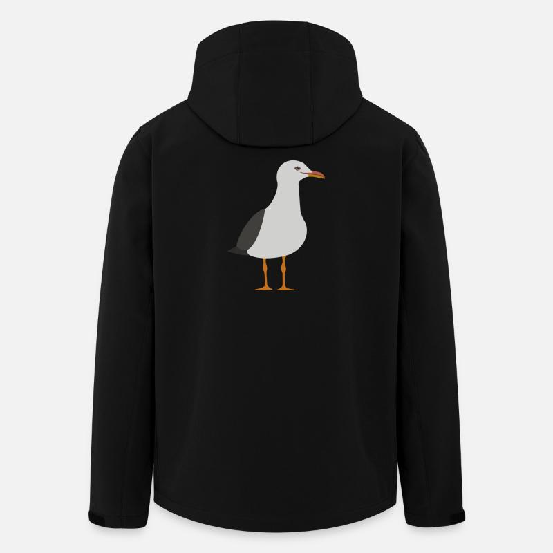 Mouette - Veste softshell homme en polyester recyclé Stanley/Stella - noir