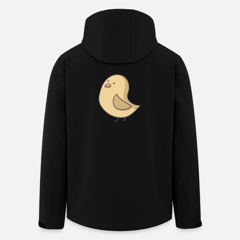 Vogel - Recycelte Männer Softshell-Jacke von Stanley/Stella - Schwarz
