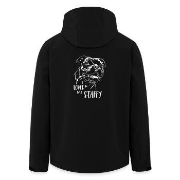 STAFFORDSHIRE BULL TERRIER Staffy Wilsigns - Veste softshell homme en polyester recyclé Stanley/Stella - noir - Dos - AI Model Male 185 light (185cm)