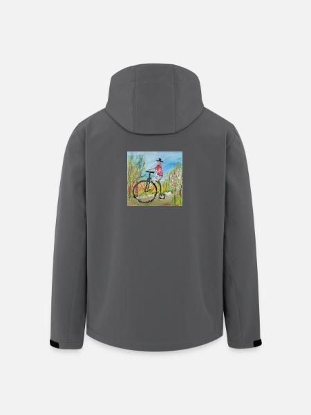 Hochrad - Recycelte Männer Softshell-Jacke von Stanley/Stella - Schwarz