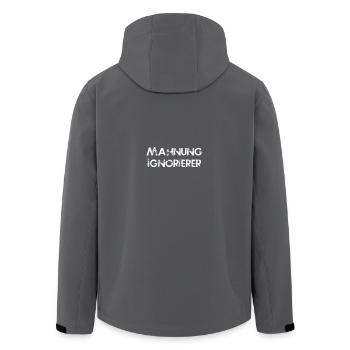 Rappel facture facture rappel débiteurs de la dette - Veste softshell homme en polyester recyclé Stanley/Stella - noir - Dos - AI Model Male 185 light (185cm)