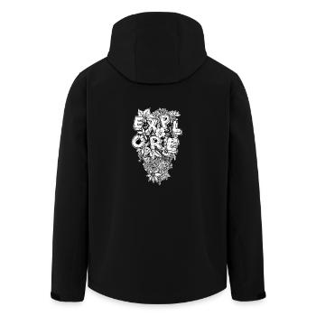 Explore - Endecker und Kletter T-Shirt - Recycelte Männer Softshell-Jacke von Stanley/Stella - Schwarz - Hinten - AI Model Male 185 light (185cm)