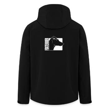 Kurzhaar Foxterrier Profil Wilsigns Hunde Hund - Recycelte Männer Softshell-Jacke von Stanley/Stella - Schwarz - Hinten - AI Model Male 185 light (185cm)