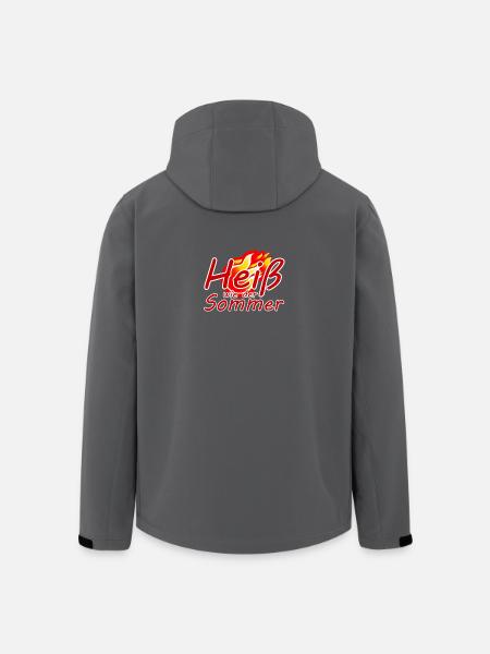 Sommer heiß HItze Spruch - Recycelte Männer Softshell-Jacke von Stanley/Stella - Schwarz