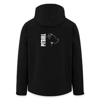 American Pitbull Profile Chiens Chien Wilsigns - Veste softshell homme en polyester recyclé Stanley/Stella - noir - Dos - AI Model Male 185 light (185cm)