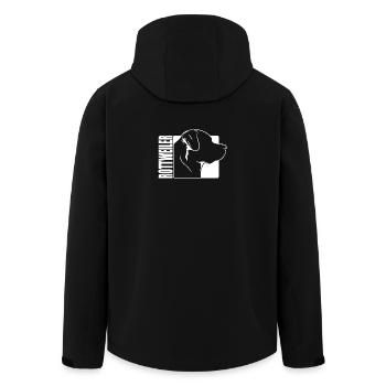 Rottweiler Profil Chiens Chien Wilsigns - Veste softshell homme en polyester recyclé Stanley/Stella - noir - Dos - AI Model Male 185 light (185cm)