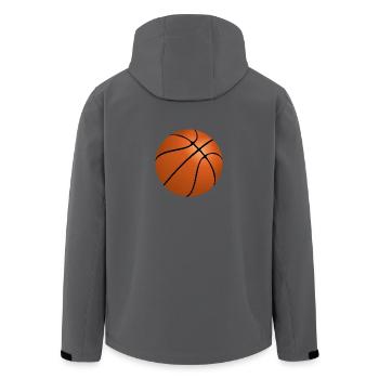 Basketball - Recycelte Männer Softshell-Jacke von Stanley/Stella - Schwarz - Hinten - AI Model Male 185 light (185cm)