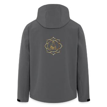 Bouddha Méditation Bien-être Détendez-vous comme un cadeau - Veste softshell homme en polyester recyclé Stanley/Stella - noir - Dos - AI Model Male 185 light (185cm)
