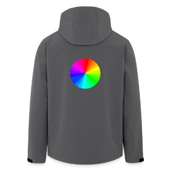 color Wheel - Men’s Recycled Softshell Jacket by Stanley/Stella - black - Back - AI Model Male 185 light (185cm)