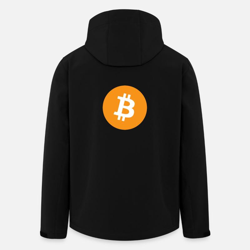 bitcoin logo - Men’s Recycled Softshell Jacket by Stanley/Stella - black