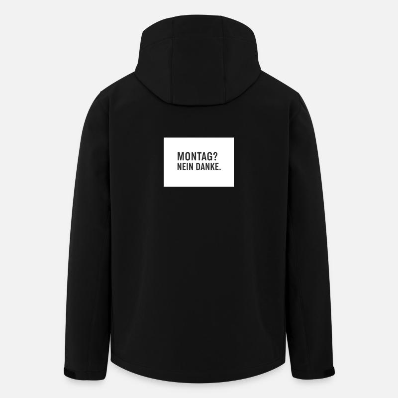 Montag? Nein Danke. - Recycelte Männer Softshell-Jacke von Stanley/Stella - Schwarz