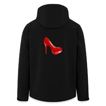High heels - Men’s Recycled Softshell Jacket by Stanley/Stella - black - Back - AI Model Male 185 light (185cm)