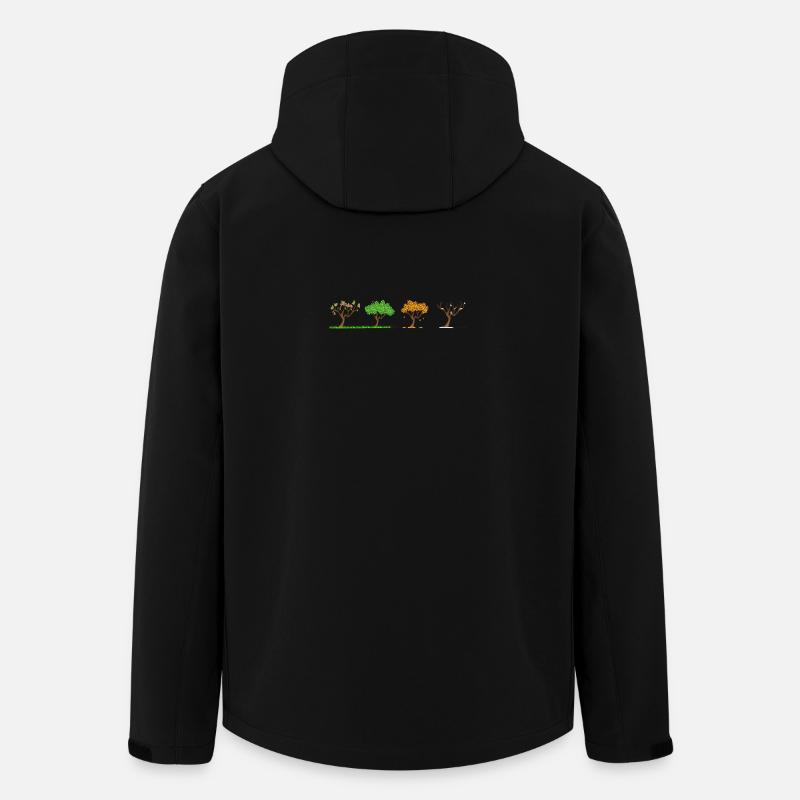 Jahreszeiten - Recycelte Männer Softshell-Jacke von Stanley/Stella - Schwarz