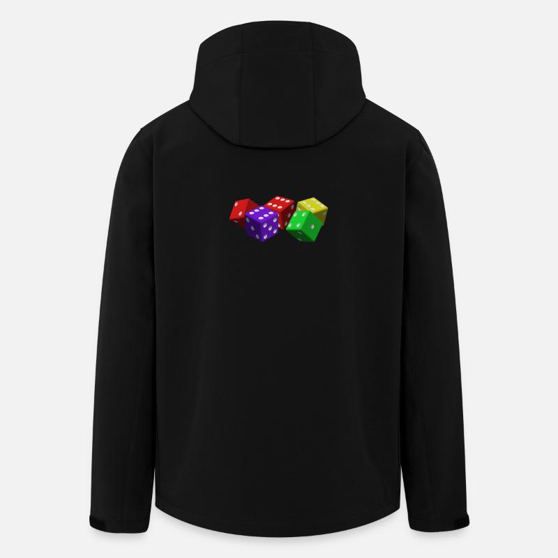 Würfel - Recycelte Männer Softshell-Jacke von Stanley/Stella - Schwarz