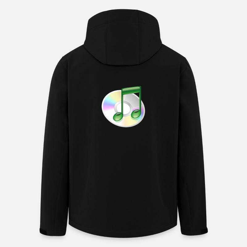 CD Musik - Recycelte Männer Softshell-Jacke von Stanley/Stella - Schwarz