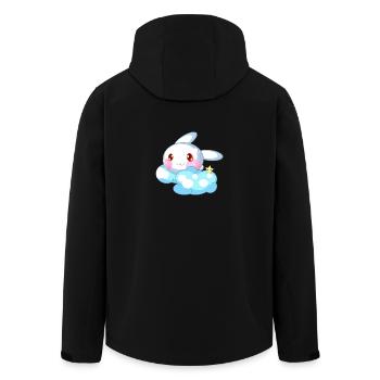 Lapin doux enfants - Veste softshell homme en polyester recyclé Stanley/Stella - noir - Dos - AI Model Male 185 light (185cm)