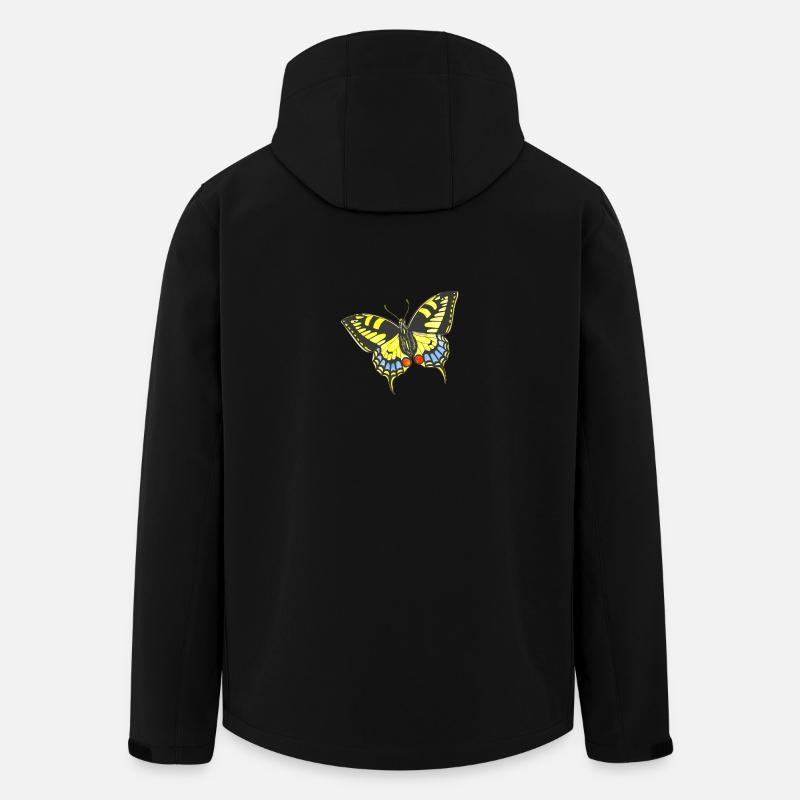 Schmetterling - Recycelte Männer Softshell-Jacke von Stanley/Stella - Schwarz