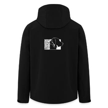 Litauische Bracke Profil Hunde Hund Jagd Wilsigns - Recycelte Männer Softshell-Jacke von Stanley/Stella - Schwarz - Hinten - AI Model Male 185 light (185cm)