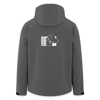 Litauische Bracke Profil Hunde Hund Jagd Wilsigns - Recycelte Männer Softshell-Jacke von Stanley/Stella - Anthrazit - Hinten - AI Model Male 185 light (185cm)